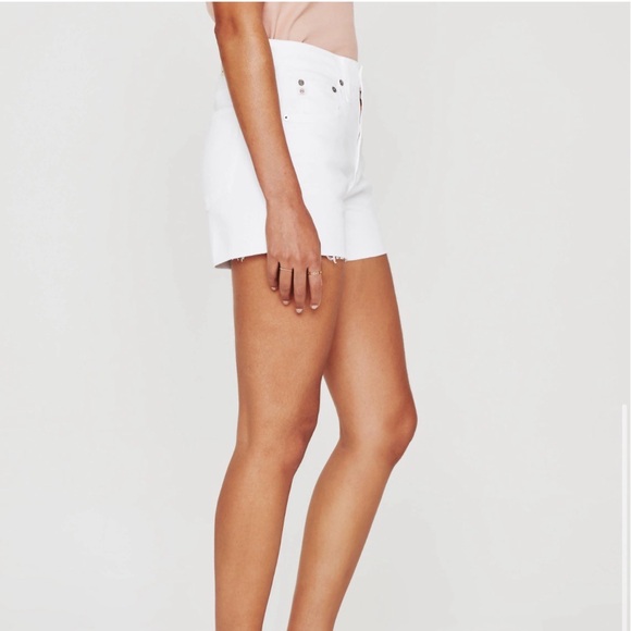 NWT AG Hailey White Cutoff Relaxed Denim Shorts - Picture 4 of 15
